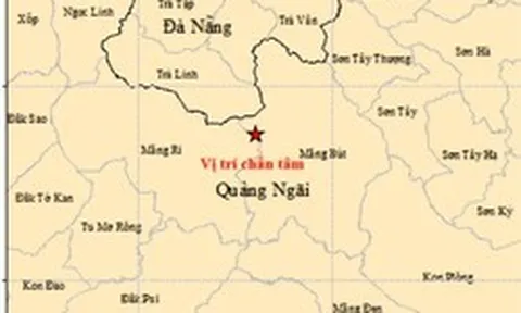 Liên tiếp 4 trận động đất xảy ra ở xã miền núi Quảng Ngãi