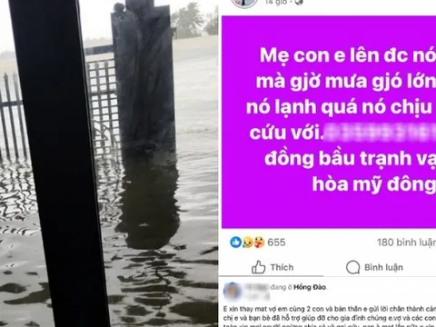 Người chồng cập nhật tình hình mới nhất của mẹ con mắc kẹt trên nóc nhà, cầu cứu xuyên đêm trong lũ dữ ở Đắk Lắk