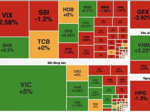 VN-Index tăng nhẹ, VIC và VPL kéo chỉ số