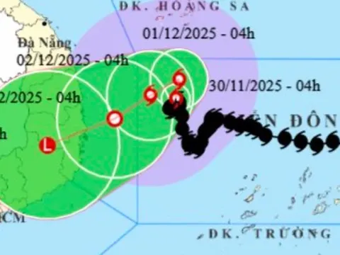 Bão số 15 giật cấp 11, "đi bộ" trên Biển Đông