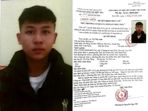 Quyết định truy nã Vũ Thế Anh sinh năm 2004