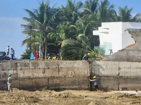 Kè biển dự án nghìn tỷ ở TPHCM bị sập