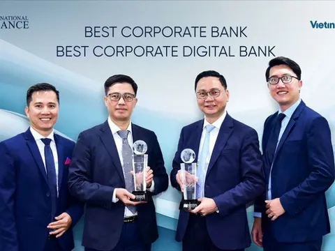 VietinBank nhận cú đúp giải thưởng quốc tế dành cho ngân hàng doanh nghiệp