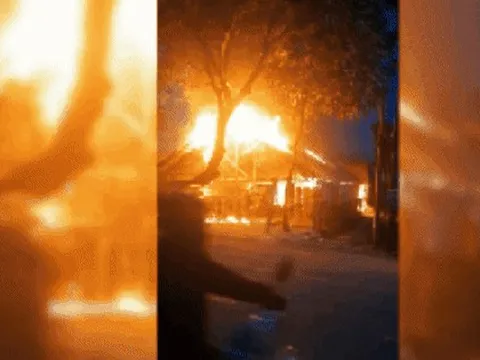 CLIP: Cục sạc dự phòng điện thoại gây cháy đỏ rực xưởng gỗ, thiệt hại lớn