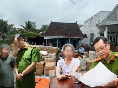 Khám xét khẩn cấp 3 địa điểm, bóc gỡ đường dây tội phạm quy mô lớn của đôi vợ chồng