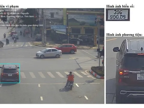 Danh sách hơn 70 xe vi phạm được camera AI ghi lại ở Ninh Bình trong 20 ngày