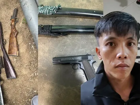 Khám xét nơi ở của Lê Trung Huy trong chuyên án lớn, tịch thu loạt tang vật chôn dưới vườn nhà