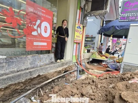 Ngổn ngang công trường thi công đường Nguyễn Tuân