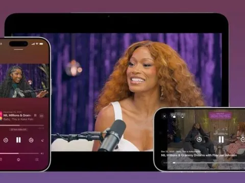 Apple tích hợp podcast video, thách thức Spotify và YouTube
