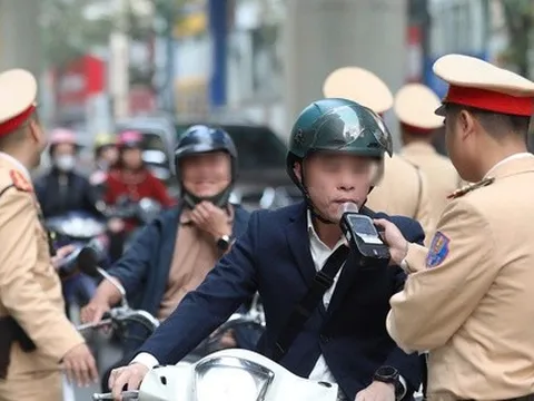 Ra quân mùng 1 Tết, CSGT phát hiện 1.570 trường hợp vi phạm nồng độ cồn