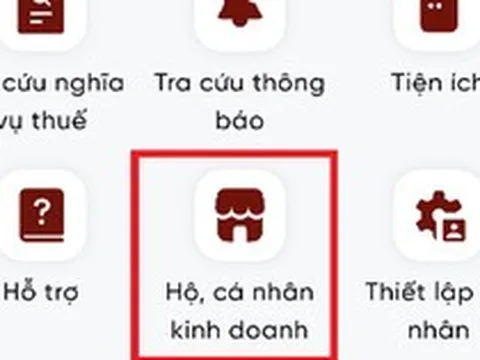Hướng dẫn hộ kinh doanh thông báo số tài khoản ngân hàng/số hiệu ví điện tử trên ứng dụng Etax Mobile