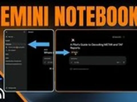 Người dùng Gemini được dùng miễn phí Notebooks