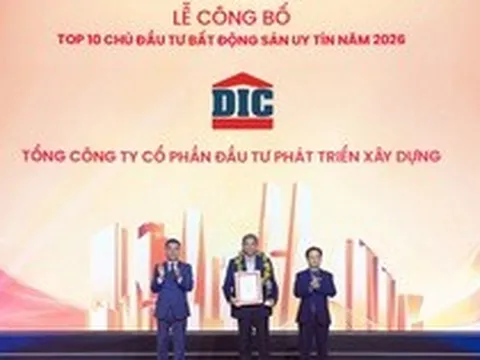 Tập đoàn DIC 5 năm liên tiếp góp mặt trong Top 10 Chủ đầu tư bất động sản uy tín