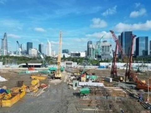 Tấp nập thi công siêu dự án gần 30.000 tỷ đồng giữa khu đất vàng TP.HCM
