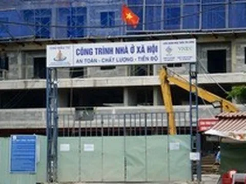 Cận cảnh khu nhà ở xã hội cho dự án rạch Xuyên Tâm sau gần 1 năm thi công
