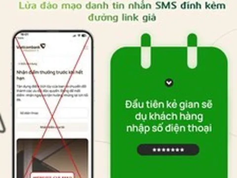 Vietcombank cảnh báo: Khách hàng có thể mất sạch tiền trong thẻ nếu làm theo tin nhắn này