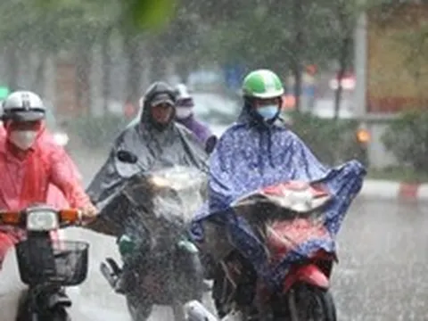 Đêm nay, nhiều khu vực tại Bắc Bộ có mưa to