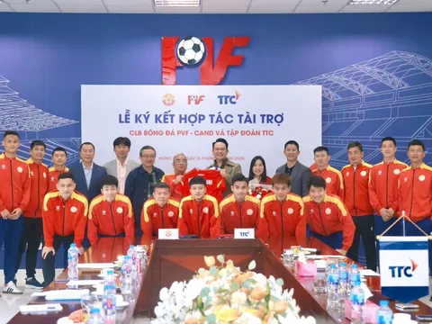 ​​​​​Tập đoàn TTC đồng hành cùng PVF - CAND trong chiến lược phát triển bền vững bóng đá Việt Nam